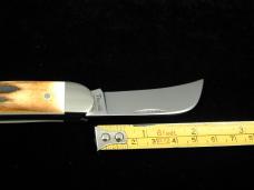 Titusville Cutlery Genuine Burnt Stag Rooster Comb Farmer Knife Super Rare 1 of 45 COA USA Made 2024