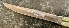 Vintage Parker Balisong Butterfly Knife, OD Green and Camo Handle, Japan, Unused