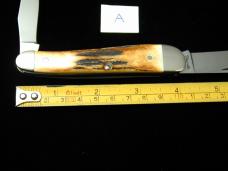 Titusville Cutlery Genuine Burnt Stag Rooster Comb Farmer Knife Super Rare 1 of 45 COA USA Made 2024