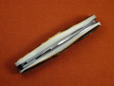 Titusville Cutlery Burnt Stag Shadow Pattern Rooster Comb Farmer Knife Rare 1 of 15 COA 2024 USA