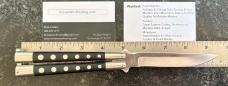Vintage Valor Balisong Butterfly Knife, Model 527 Ninja, Japan, Unused