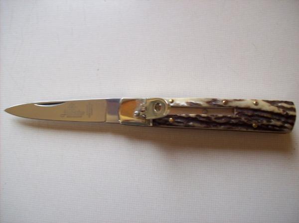 Vintage Hubertus Knife 09 Slimline Scarce Genuine Stag/Antler UNUSED Old Ritter Factory!