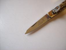 Vintage Hubertus Knife 09 Slimline Scarce Genuine Stag/Antler UNUSED Old Ritter Factory!