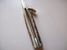 Vintage Hubertus Knife 09 Slimline Scarce Genuine Stag/Antler UNUSED Old Ritter Factory!