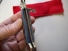 Vintage Hubertus Knife Guardian Custom 1 of 1 Amazing Blue Mastadon Ivory UNUSED!