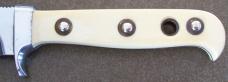 Ivory handled PUMA White Hunter Knife with leather Sheath