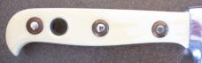 Ivory handled PUMA White Hunter Knife with leather Sheath