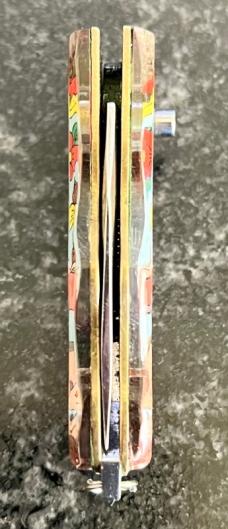 Nice Miniature Russian Prison Knife (RPK) Switchblade, Russian Stacking Doll Handle, Unused 