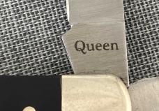 Queen Cutlery SMKW – Mini Trapper – Black Composite – Pattern # QN1 – 2020
