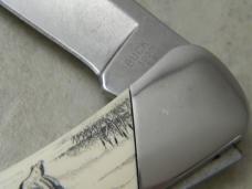 Buck 500 USA "Duke" Scrimshaw Ducks Lockback Knife 1997