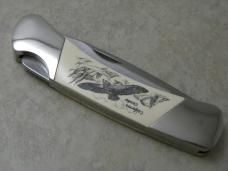Buck 500 USA "California Condor" Limited Edition Scrimshaw Lockback Knife 1997