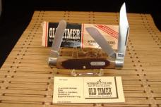 SCHRADE OLD TIMER 8OT SR. STOCKMAN USA MADE NOS VINTAGE HIGH CARBON STEEL FOLDING POCKET KNIFE & BOX