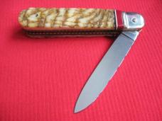 Vintage German Rams Horn Boker 712 Leverlock Switchblade Knife - Custom