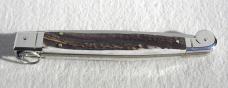 NEW AGA CAMPOLIN 12" ITALIAN SICILIANO FIGHTING KNIFE GENUINE STAG 4 MIL BLADE N/S BOLSTERS