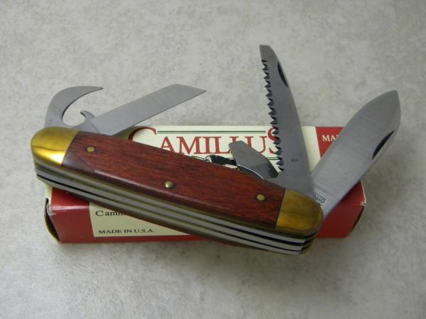 Camillus New York USA Wood Camp Scout Utility Knife NIB
