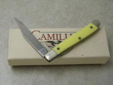 Camillus New York USA Yello-Jaket 710 Delrin Peanut Knife NIB
