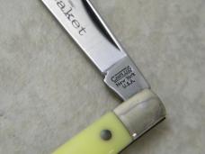 Camillus New York USA Yello-Jaket 710 Delrin Peanut Knife NIB