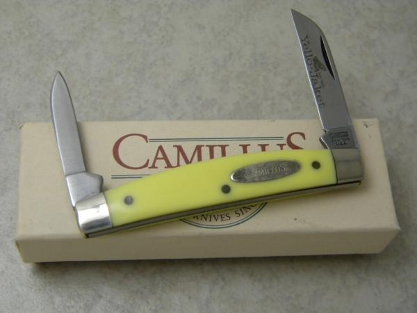 Camillus New York USA Yello-Jaket 709 Delrin Half Congress Knife NIB