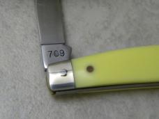 Camillus New York USA Yello-Jaket 709 Delrin Half Congress Knife NIB