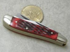 Parker Cut. Co. Surgical Steel Japan Red Bone Stag Razor Nut Knife NIB