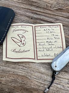 VINCENZO BALISTRERI CUSTOM MOTHER OF PEARL TAIL-LOCK