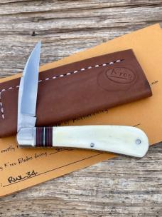 KROO CUSTOM WARTHOG IVORY TUSK SWAYBACK RWL 34 BLADE 