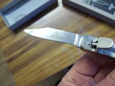 Hubertus Knife Solingen, Germany Small 08 Rare Brazilian Horn 5 3/4 " Open Lilyput NIB