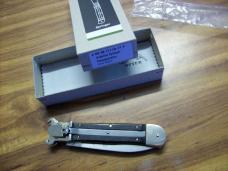 Hubertus Knife Shellpuller Patronenzieher Solingen Large Size 11 Exotic Black Ebonywood UNUSED NIB.
