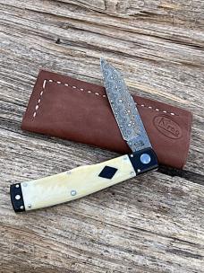 KROO CUSTOM WARTHOG IVORY TUSK NATIVE DAMASTEEL (ROSE PATTERN)