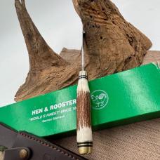 Hen & Rooster HR-4801 Deer Stag Fixed 10.25" Bowie Hunter Knife Spain w/sheath