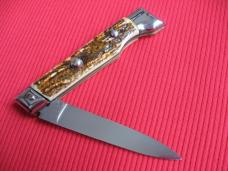 Vintage Italian Slant Bolster Switchblade Knife