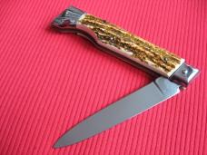 Vintage Italian Slant Bolster Switchblade Knife