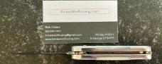 Beautiful Small Custom Switchblade Knife, Wharton, Unused
