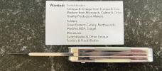 Beautiful Small Custom Switchblade Knife, Wharton, Unused