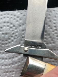 Case XX Cheetah Lockback Knife USA 5111 1/2 LSSP 4-DOT 1976 Stag # 1214-1