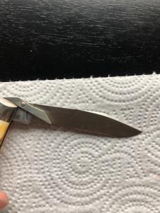 Case XX Cheetah Lockback Knife USA 5111 1/2 LSSP 4-DOT 1976 Stag # 1214-1