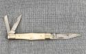 Sarco Jim Sargent – Queen Cutlery – NKCA Youth Knife PROTOTYPE – White Bone Whittler
