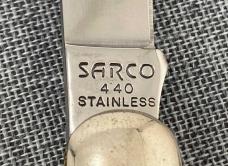 Sarco Jim Sargent – Queen Cutlery – NKCA Youth Knife PROTOTYPE – White Bone Whittler