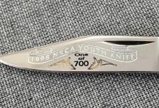 Sarco Jim Sargent – Queen Cutlery – NKCA Youth Knife PROTOTYPE – White Bone Whittler