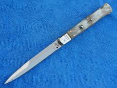 New 11" 5mm D & M Italian Switchblade Blond horn Handles LE only 80 made II