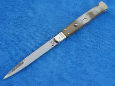 New 11" 5mm D & M Italian Switchblade Blond horn Handles LE only 80 made III