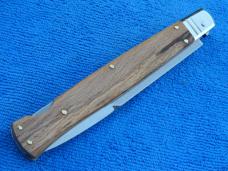 New 11" 5mm D & M Italian Switchblade Natural Olive Burl wood handles LE