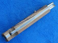 New 11" 5mm D & M Italian Switchblade Natural Olive Burl wood handles LE