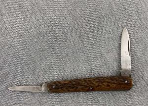 Antique A.W. Wadsworth & Sons Germany – Shadow Sleeveboard Pen Knife – Brown Bone