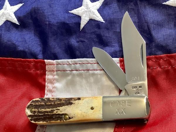 Case XX 1982 8 Dot Barlow w/ Great Stag Handles -Mdl# 52009 SSP Case XX 1982 8 Dot Barlow w/ Great Stag Handles -Mdl# 52009 SSP