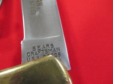 Craftsman Folding Lock Back with small 3 Blade