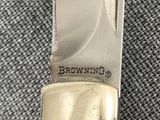 Browning (China) – 2 blade – Smooth White Bone