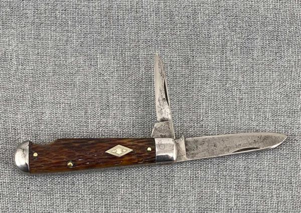 Antique Diamond Edge – Shapleigh Hardware – Easy Open Jack – Brown Bone Antique Diamond Edge – Shapleigh Hardware – Easy Open Jack – Brown Bone