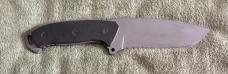 Robert Rhodes Bear Paw Forge Crucible Steel Tactical Knife & Custom Shoulder/Belt Sheath Mint