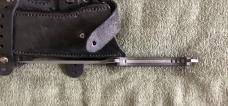 Robert Rhodes Bear Paw Forge Crucible Steel Tactical Knife & Custom Shoulder/Belt Sheath Mint